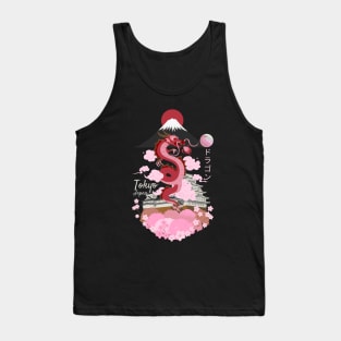 Japanese Tokyo Dragon Tank Top